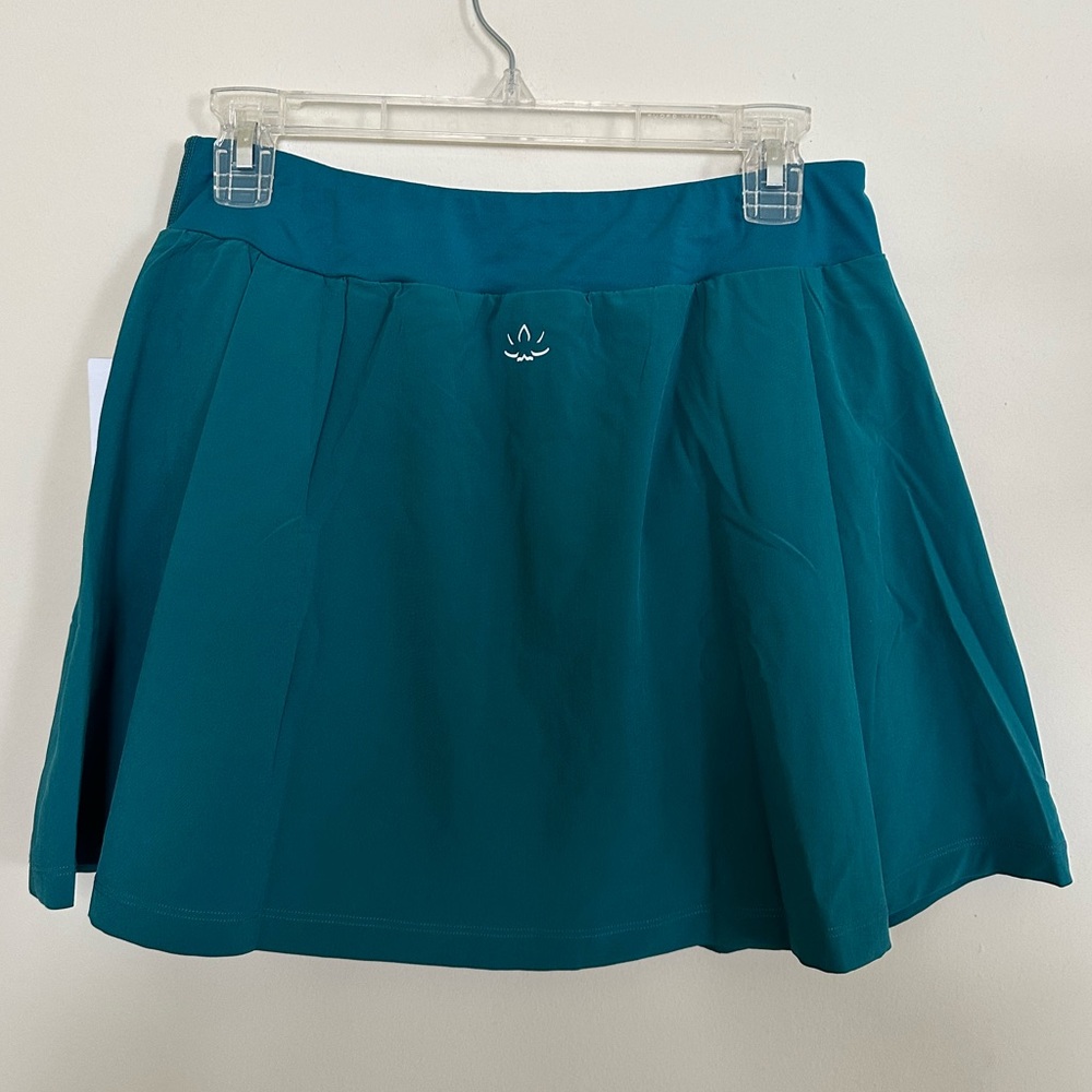 NWT Beyond Yoga Court Advantage Athletic Skirt Skort Teal sz Medium - Picture 3 of 7